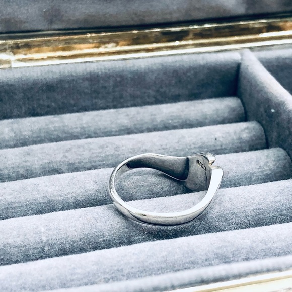 Vintage Silver Simple Modernist Ring 💍 Size 6.5 - Picture 9 of 9